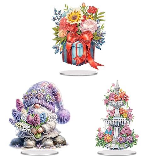 DIY Diamond Painting Tisch Deko, 5D Diamant Painting Blume Geschenkbox Brunnen Tischdeko, Diamant Malerei Stehend Kunst Set, Ornamente Geschenke für Anfänger Zuhause,Büro Dekoration-09 DIY Diamond Painting Tisch Deko, 5D Diamant Painting Blume Geschenkbox Brunnen Tischdeko, Diamant Malerei Stehend Kunst Set, Ornamente Geschenke für Anfänger Zuhause,Büro Dekoration-09 von Generisch