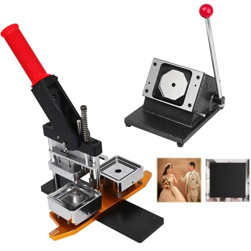 DIY-Fotomagnet-Press-Set mit Papierschneider und Verbrauchsmaterialien, Erstellen Sie individuelle Kühlschrankmagnete für Geschenke und Dekoration DIY-Fotomagnet-Press-Set mit Papierschneider und Verbrauchsmaterialien, Erstellen Sie individuelle Kühlschrankmagnete für Geschenke und Dekoration von Generisch