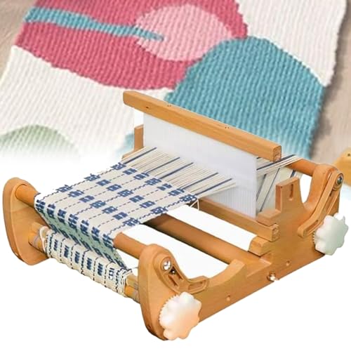 DIY Handgewebte Strickmaschine, einstellbare Webdichte zum Basteln von Teesitzen, Untersetzern, Tischsets, Stoffbeuteln von Generisch