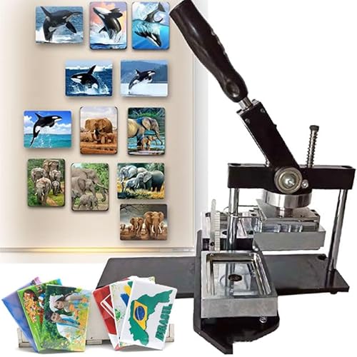 DIY Kühlschrank-Magnet-Buttoner-Set, erstellen Sie individuelle Magnete für Zuhause, Büro und Geschenke, inklusive Zubehör für personalisierte Projekte von Generisch