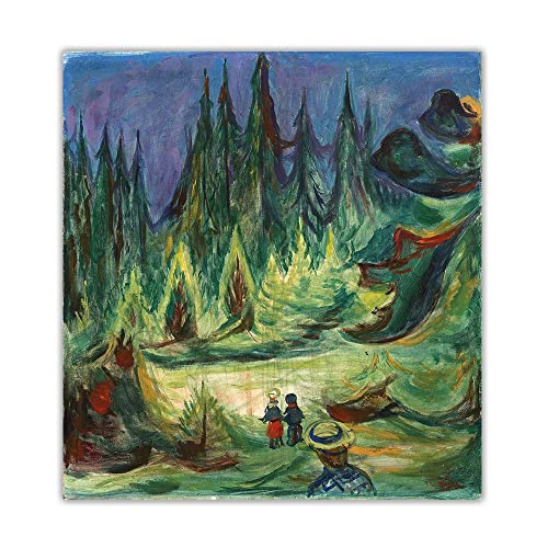 DIY Malen nach Zahlen für Erwachsene Der Marchenwald von Edvard Munch Erwachsene Malen Kits Leinwand Geschenke Kunst Handwerk für Heimdekoration DIY Malen nach Zahlen für Erwachsene Der Marchenwald von Edvard Munch Erwachsene Malen Kits Leinwand Geschenke Kunst Handwerk für Heimdekoration von Generisch