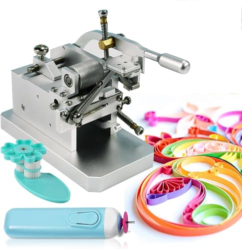 DIY Papier Quilling Kit mit einstellbarer Fransenbreite, automatischer Quaste & Fransenschneider, inklusive Quilling Papier Volumen Stift & Roller Werkzeug zum Basteln von Generisch