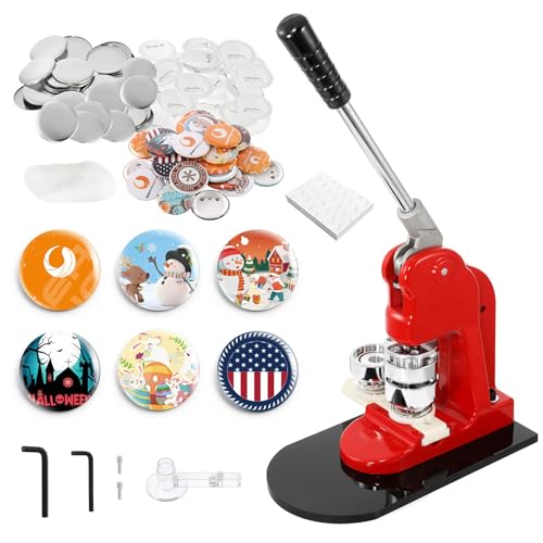 DIY Round Pin Button Maker Kit with Circle Cutter - Create Custom Buttons for Events, Parties, and Promotions von Generisch