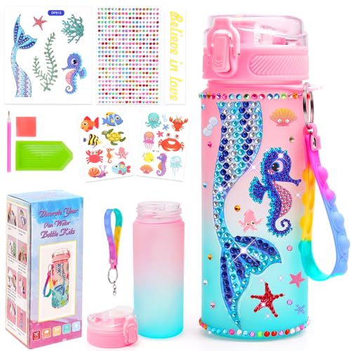 DIY Trinkflasche Meerjungfrau Geschenke Mädchen 5 6 7 8 9 Jahre, Basteln Mädchen 8 10 Jahre, Diamond Painting Kinder Glitzer Sticker Bastelset Spielzeug, Geburtstagsgeschenk für Kinder 5-12 Jahre DIY Trinkflasche Meerjungfrau Geschenke Mädchen 5 6 7 8 9 Jahre, Basteln Mädchen 8 10 Jahre, Diamond Painting Kinder Glitzer Sticker Bastelset Spielzeug, Geburtstagsgeschenk für Kinder 5-12 Jahre von Generisch