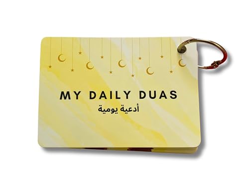 Daily Dua Cards, Islamic Flash Cards, Muslimische Kinder Geschenk, Dua Karten, Koran, Dua Buch, Arabische Dua Karten mit Transliteration, Ramadan Geschenk von Generisch