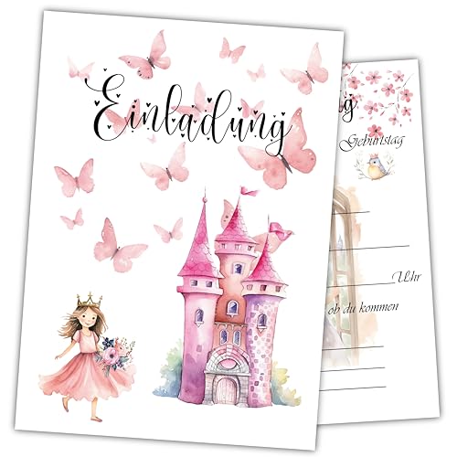 Damalia | 12 Einladungskarten | Kindergeburtstag | Mädchen | Junge | Prinzessin | Schloss | Kinderparty | DIN A6 | Einladung | Geburtstag | klein und groß | Prinzessin001 Damalia | 12 Einladungskarten | Kindergeburtstag | Mädchen | Junge | Prinzessin | Schloss | Kinderparty | DIN A6 | Einladung | Geburtstag | klein und groß | Prinzessin001 von Generisch