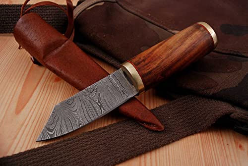 Generisch Damast Messer, Mittelalter Messer Hand geschmiedetes Jagd Messer 4308 von Generisch