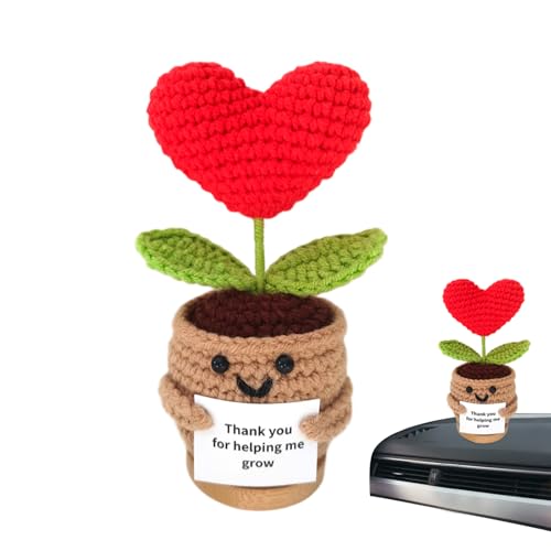 Danke Geschenk Gestrickte Blumen Für Frauen Männer, Motivationspuppen Kleines Dankeschön Geschenk Für Freunde Kollegen Und Famili Häkelfigur - Denken Häkelblume Im Danke Geschenk Gestrickte Blumen Für Frauen Männer, Motivationspuppen Kleines Dankeschön Geschenk Für Freunde Kollegen Und Famili Häkelfigur - Denken Häkelblume Im von Generisch