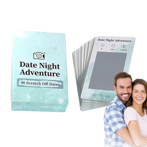 Date Night Scratch - Romantische Rubbelkarten - Spannende Date-Ideen für Sie - 40 spannende Rubbelkarten für Paare - Lustiges abenteuerliches Date Ideen Spiel für Paare Romantische Abende Date Night Scratch - Romantische Rubbelkarten - Spannende Date-Ideen für Sie - 40 spannende Rubbelkarten für Paare - Lustiges abenteuerliches Date Ideen Spiel für Paare Romantische Abende von Generisch