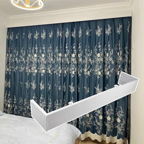 Deckenvorhang, Querbehang ohne Schienen, extra langer Vorhang, Querbehang, Trennvolant, für Schlafzimmer, Küche (2,2 m) von Generisch
