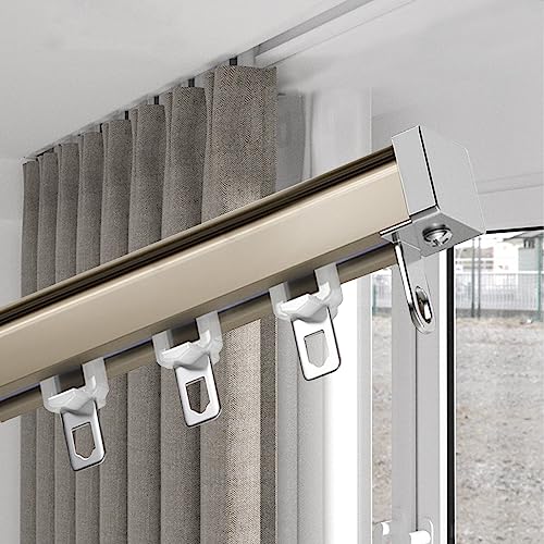 Deckenvorhangschiene, Wandmontage, robuste Vorhangschienen, Raumteiler, Vorhangschiene – Aluminiumlegierung, stummes flexibles Schieben – hängende schwere Vorhänge Deckenvorhangschiene, Wandmontage, robuste Vorhangschienen, Raumteiler, Vorhangschiene – Aluminiumlegierung, stummes flexibles Schieben – hängende schwere Vorhänge von Generisch