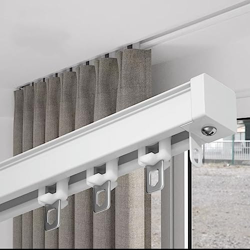 Deckenvorhangschiene, Wandmontage, robuste Vorhangschienen, Raumteiler, Vorhangschiene – Aluminiumlegierung, stummes flexibles Schieben – hängende schwere Vorhänge Deckenvorhangschiene, Wandmontage, robuste Vorhangschienen, Raumteiler, Vorhangschiene – Aluminiumlegierung, stummes flexibles Schieben – hängende schwere Vorhänge von Generisch