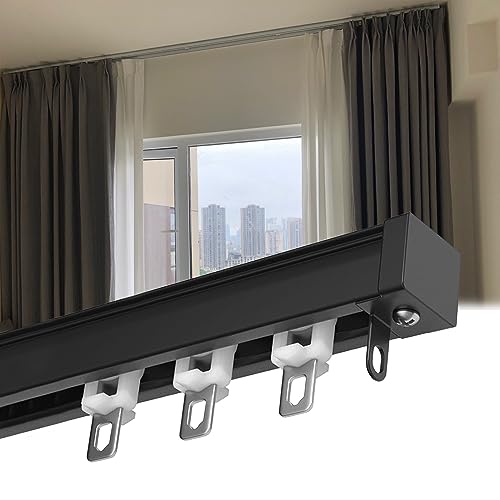 Deckenvorhangschiene für Türen & – 2–5 m verstellbare Aluminium-Vorhangschiene, einfache Installation, vielseitiges Design für jeden Raum, leichtgängiges Schiebesystem Deckenvorhangschiene für Türen & – 2–5 m verstellbare Aluminium-Vorhangschiene, einfache Installation, vielseitiges Design für jeden Raum, leichtgängiges Schiebesystem von Generisch