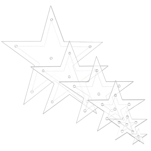 Decorative Quilting Stencils, Acrylic Sewing Stencil, Star Embroidery Template, Scrapbooking Quilt Supplies, Star Shaped Sewing Template, Acrylic Craft Template, Quilting Stencils for Patchwork Decorative Quilting Stencils, Acrylic Sewing Stencil, Star Embroidery Template, Scrapbooking Quilt Supplies, Star Shaped Sewing Template, Acrylic Craft Template, Quilting Stencils for Patchwork von Generisch