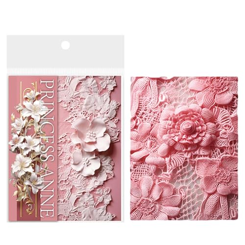 Decoupage-Papier zum Basteln, Scrapbook-Papierblock,Zerreißbares Scrapbooking-Decoupage-Papier im Blumenstil, Multifunktionales Kunsthandwerkszubehör, dekoratives Briefpapier für das Scrapbook-Collag von Generisch