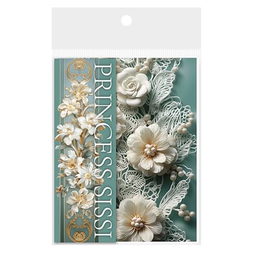 Decoupage-Papier zum Basteln,Scrapbook-Papierblock | Zerreißbares Scrapbooking-Papier im Blumenstil zum Basteln - Multifunktionales Kunsthandwerkszubehör, dekoratives Briefpapier für das Scrapbook-Co von Generisch