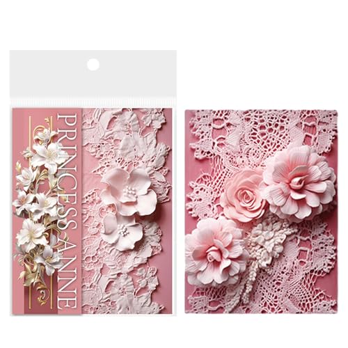 Decoupage-Papierbögen, florales Decoupage-Papier, abreißbares Scrapbook-Papier im floralen Stil zum Basteln, elegante Planer-Dekoration, multifunktionales Zubehör Decoupage-Papierbögen, florales Decoupage-Papier, abreißbares Scrapbook-Papier im floralen Stil zum Basteln, elegante Planer-Dekoration, multifunktionales Zubehör von Generisch