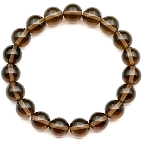 Dehnbares Armband aus natürlichen Rauchquarz-Perlen, echter Rauchkristall, Skorpion-Edelstein, elastisch, 8 mm Perlen, Modeschmuck, heilend, langlebig von Generisch