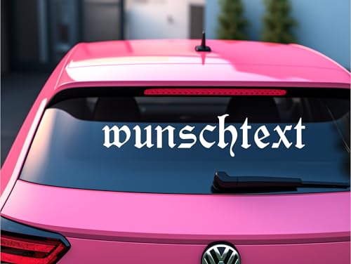 Dein Text als Aufkleber - selbst gestalten 10-150cm | Wunschaufkleber Buchstaben, Schriftzug Autoaufkleber - Aufkleber Wunschtext Sticker | transparenter-Hintergrund, wetterfest & UV-beständig von Generisch