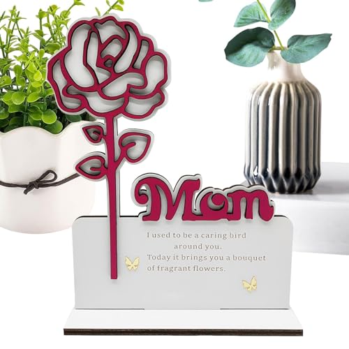 Dekoration Zum Muttertag,Blumenständer Aus Holz Deko | Muttertagsrosen-Deko Deko-Ornament Für Zuhause Schreibtisch Wohnzimmer Schlafzimmer Büro Hochzeitstag Jubiläen Geschenk Für Mama Familie Dekoration Zum Muttertag,Blumenständer Aus Holz Deko | Muttertagsrosen-Deko Deko-Ornament Für Zuhause Schreibtisch Wohnzimmer Schlafzimmer Büro Hochzeitstag Jubiläen Geschenk Für Mama Familie von Generisch