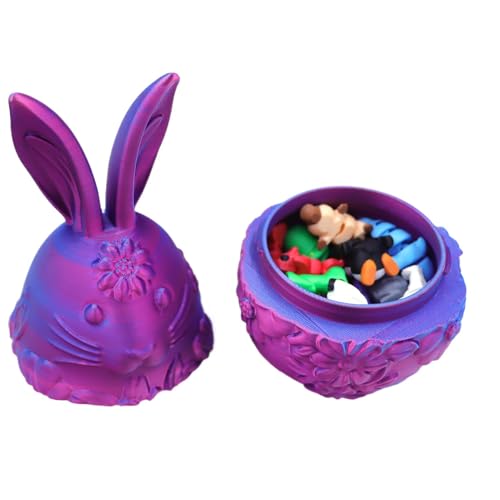 Dekorative Ostereier, Hasen -Ostereier, Dekorative Hasen -Eiersuche, Animal Fidget Toy, leeres Osterspielzeug, Osterhome Schreibtischdekor für Korbdose Füllstoffe Dekorative Ostereier, Hasen -Ostereier, Dekorative Hasen -Eiersuche, Animal Fidget Toy, leeres Osterspielzeug, Osterhome Schreibtischdekor für Korbdose Füllstoffe von Generisch