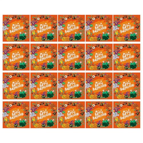 Dekorative Papierservietten Halloween – Mehrzweck-Halloween- -Serviette, Geister-Servietten, umweltfreundlich, gruselige -Servietten für Feiern, Getränke, Desserts, Kekse Dekorative Papierservietten Halloween – Mehrzweck-Halloween- -Serviette, Geister-Servietten, umweltfreundlich, gruselige -Servietten für Feiern, Getränke, Desserts, Kekse von Generisch