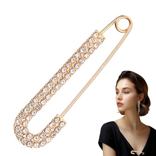 Dekorative Stecknadeln für Kleidung,Blusennadeln - Vintage-Stil Anti-Abrutsch Schmuck-Clip mit Zirkonia Strasssteinen für Party Hochzeit Geburtstag Festliche Anlässe Dekorative Stecknadeln für Kleidung,Blusennadeln - Vintage-Stil Anti-Abrutsch Schmuck-Clip mit Zirkonia Strasssteinen für Party Hochzeit Geburtstag Festliche Anlässe von Generisch