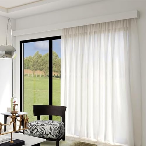 Dekorativer Fenstervolant mit versteckter Schiene für Decken- oder Wandmontage, stilvolle Vorhangbehandlung für Heimdekoration, perfekt für Wohnzimmer oder Schlafzimmer Dekorativer Fenstervolant mit versteckter Schiene für Decken- oder Wandmontage, stilvolle Vorhangbehandlung für Heimdekoration, perfekt für Wohnzimmer oder Schlafzimmer von Generisch