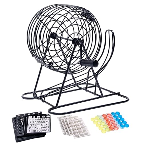 Deluxe Lotterie-Maschine - CAGE BALLS SET, Klassisches Zeichentisch Spiel, Gruppe Machine Spiel | Unterhaltungswerkzeug Für Langlebige Partys, Dating Domests von Generisch