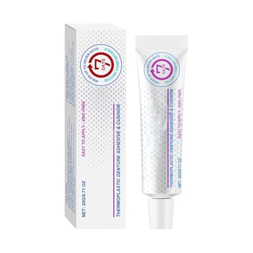 Dental Adhesive Zahnhaftmittel - Denture Fixative Zahnprothesenhaftgel Für Lockere Unbequeme Zahnprothesen Prothesenfixierungsmittel Thermoplastic für Frauen Männer und Erwachsene (1) von Generisch