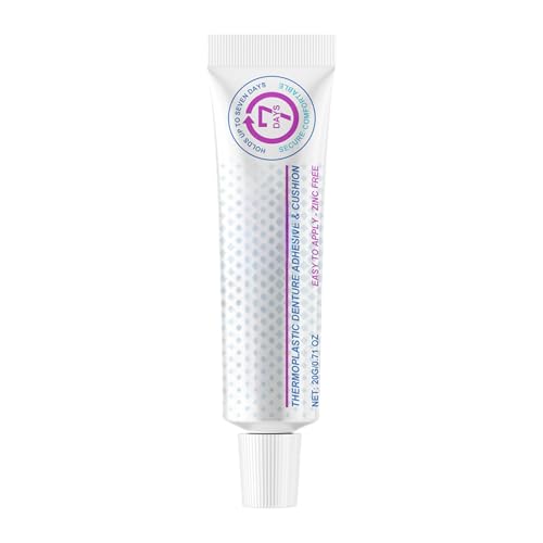 Denture Adhesive, Fixative Cream, Cushion Glue, Strong Hold Repair Sealant, Tighten Stabilizer Tool, Perfect for Adults Men Women Full Partial Denture Use, 20g Tube von Generisch