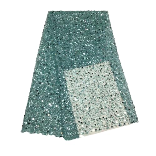 Design Perlenspitzenstoff Luxus Perlen Spitze Stickerei Französisch Nigerianischer Tüll Spitzenstoff für Hochzeit von Generisch