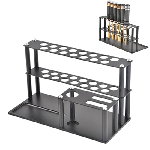 Desktop-Werkzeug-Organizer – Desktop-Modell-Auto-Reparatur-Werkzeug-Rack, Scheren-Zangen-Schreibtisch-Rack | Schraubendreher-Treiber-Tür-Organizer mit Tablett von Generisch