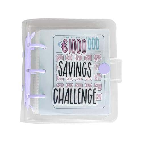 Deutscher Pass Sparalbum Budget Sparbuch Budget Notizblock Umschläge Budget Papiere Sparbuch Hüllen Bank Mini PVC Notizbuch Klein Liniert (C, 12X11X3CM) von Generisch