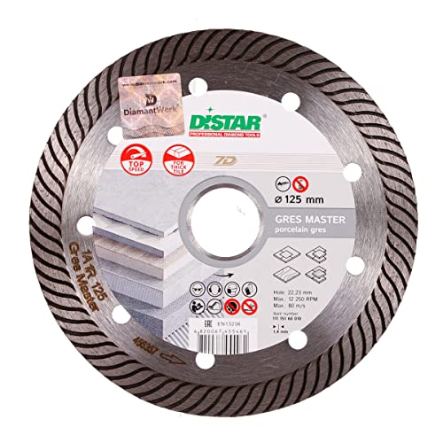 Diamant Trennscheibe GRES MASTER 125mm Trennen Schleifen - Distar Premium Qualität - Diamant Steinscheibe - Trennscheibe zum Trennen von Fliesen, Feinsteinzeug, Keramik, Granit, Marmor, etc. - Diamant Trennscheibe GRES MASTER 125mm Trennen Schleifen - Distar Premium Qualität - Diamant Steinscheibe - Trennscheibe zum Trennen von Fliesen, Feinsteinzeug, Keramik, Granit, Marmor, etc. - von Generisch