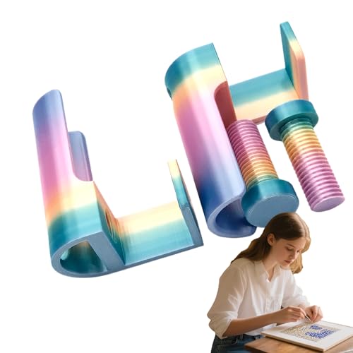 Diamantmalerei Leinwandhalter - Tischklemme Set | Einstellbare stabile Glatte Desktop -Klemme für Diamond Art Canvas Scroll | Leinwandhalter - Workshop Studio Home Wohnzimmer von Generisch
