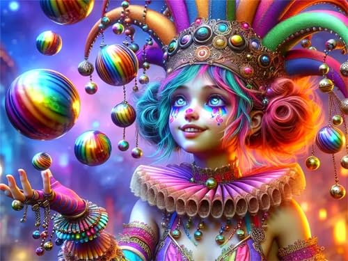 Diamond Painting Erwachsene, DIY 5D Anime-Mädchen Diamant Painting Bilder für Kinder Anfänger, Diamant Malerei Set Eckige Steine Voll Cross Stickerei Kunst Kits Basteln für Wand Dekor 50x70cm H1051 von Generisch