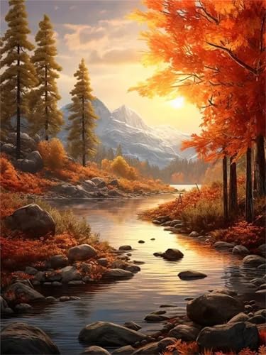 Diamond Painting Erwachsene, DIY 5D Gelbe Blätter Diamant Painting Bilder für Kinder Anfänger, Diamant Malerei Set Runde Steine Voll Cross Stickerei Kunst Kits Basteln für Wand Dekor 50x70cm H2219 Diamond Painting Erwachsene, DIY 5D Gelbe Blätter Diamant Painting Bilder für Kinder Anfänger, Diamant Malerei Set Runde Steine Voll Cross Stickerei Kunst Kits Basteln für Wand Dekor 50x70cm H2219 von Generisch