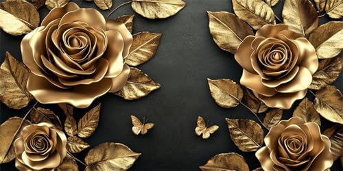 Diamond Painting Erwachsene, DIY 5D Gelbe Rose Diamant Painting Bilder für Kinder Anfänger, Diamant Malerei Set Runde Steine Voll Diamant Kunst Kits Cross Stickerei für Home Wand Dekor 100x200cm, P409 Diamond Painting Erwachsene, DIY 5D Gelbe Rose Diamant Painting Bilder für Kinder Anfänger, Diamant Malerei Set Runde Steine Voll Diamant Kunst Kits Cross Stickerei für Home Wand Dekor 100x200cm, P409 von Generisch