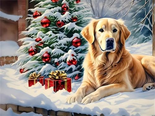 Diamond Painting Erwachsene, DIY 5D Gelber Hund Diamant Painting Bilder für Kinder Anfänger, Diamant Malerei Set Eckige Steine Voll Cross Stickerei Kunst Kits Basteln für Wand Dekor 30x40cm H2948 Diamond Painting Erwachsene, DIY 5D Gelber Hund Diamant Painting Bilder für Kinder Anfänger, Diamant Malerei Set Eckige Steine Voll Cross Stickerei Kunst Kits Basteln für Wand Dekor 30x40cm H2948 von Generisch