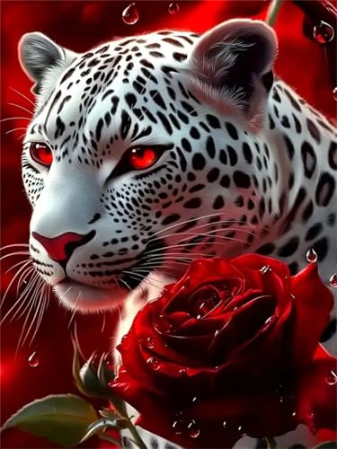 Diamond Painting Erwachsene, DIY 5D Weißer Tiger Diamant Painting Bilder für Kinder Anfänger, Diamant Malerei Set Eckige Steine Voll Cross Stickerei Kunst Kits Basteln für Wand Dekor 50x70cm H424 Diamond Painting Erwachsene, DIY 5D Weißer Tiger Diamant Painting Bilder für Kinder Anfänger, Diamant Malerei Set Eckige Steine Voll Cross Stickerei Kunst Kits Basteln für Wand Dekor 50x70cm H424 von Generisch
