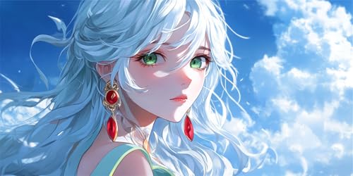 Diamond Painting Erwachsene, Diamant Painting Bilder Groß Anime-Mädchen 100x200cm, 5D Eckige Steine Vollbohrer Diamant Malerei Set, DIY Mosaikherstellung Stickerei Kreuzstich für Wand Dekor, P6205 von Generisch