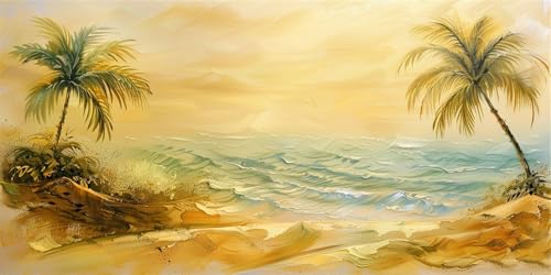 Diamond Painting Erwachsene, Diamant Painting Bilder Groß Strand 100x200cm, 5D Eckige Steine Vollbohrer Diamant Malerei Set, DIY Mosaikherstellung Stickerei Kreuzstich für Home Wand Dekor, P6307 von Generisch