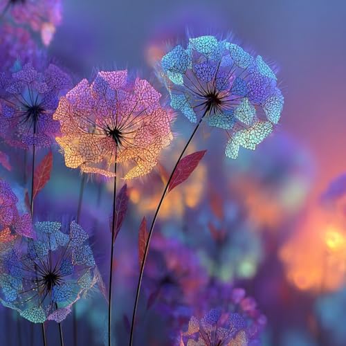 Diamond Painting Erwachsene Blume Diamond Painting Kinder Anlage, DIY 5D Bastelset Erwachsene Full Drill Eckige Stickerei Kreuzstich Anfänger Malerei für Home Wall Decor, Geschenk 50x50cm O-3787 von Generisch