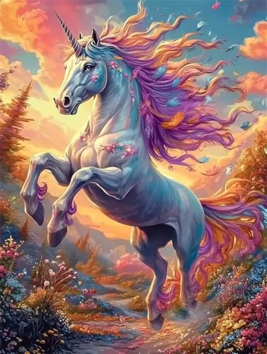Diamond Painting Erwachsene Diamant Painting Bilde Einhorn 5D Diamond-Painting Basteln Set Kinder Diy Full Drill Mosaikherstellung Bastelset für Living Room Office Wall Round Drill 50x70cm D0950 Diamond Painting Erwachsene Diamant Painting Bilde Einhorn 5D Diamond-Painting Basteln Set Kinder Diy Full Drill Mosaikherstellung Bastelset für Living Room Office Wall Round Drill 50x70cm D0950 von Generisch
