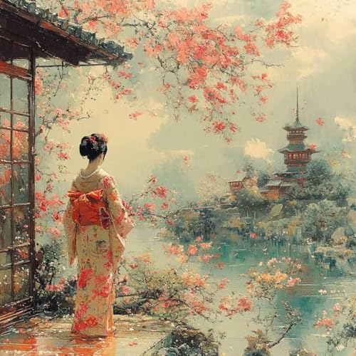 Diamond Painting Erwachsene Geisha Diamond Painting Kinder Japan, DIY 5D Bastelset Erwachsene Full Drill Eckige Stickerei Kreuzstich Anfänger Malerei für Home Wall Decor, Geschenk 80x80cm 6-2R99 Diamond Painting Erwachsene Geisha Diamond Painting Kinder Japan, DIY 5D Bastelset Erwachsene Full Drill Eckige Stickerei Kreuzstich Anfänger Malerei für Home Wall Decor, Geschenk 80x80cm 6-2R99 von Generisch