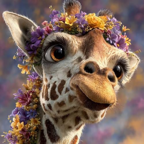 Diamond Painting Erwachsene Giraffe Diamond Painting Kinder Blume, DIY 5D Bastelset Erwachsene Full Drill Eckige Stickerei Kreuzstich Anfänger Malerei für Home Wall Decor, Geschenk 100x100cm H-8S84 Diamond Painting Erwachsene Giraffe Diamond Painting Kinder Blume, DIY 5D Bastelset Erwachsene Full Drill Eckige Stickerei Kreuzstich Anfänger Malerei für Home Wall Decor, Geschenk 100x100cm H-8S84 von Generisch