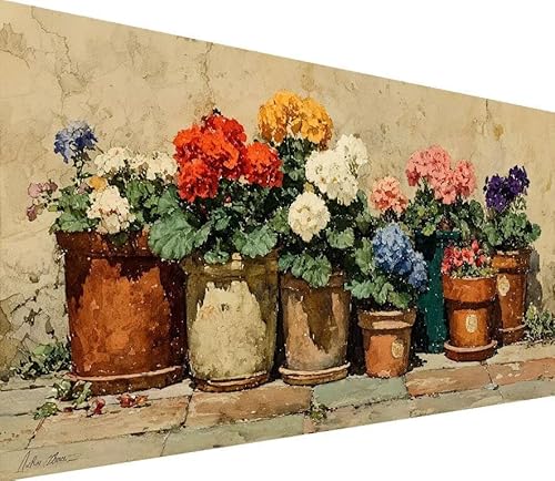 Diamond Painting Erwachsene Groß XXL Blume, 5D Diamond Painting Anlage, DIY Voller (Runde) Diamant Anfänger Basteln Set, Stickerei Kreuzstich Malerei für Zimmer Deko Art, Geschsenk 30x60cm 1-7Y16 von Generisch