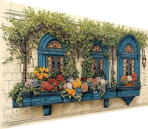Diamond Painting Erwachsene Groß XXL Blume, 5D Diamond Painting Anlage, DIY Voller (Runde) Diamant Anfänger Basteln Set, Stickerei Kreuzstich Malerei für Zimmer Deko Art, Geschsenk 70x140cm E-CU74 von Generisch
