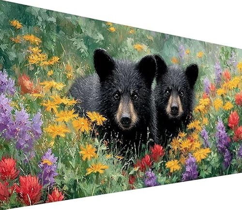 Diamond Painting Erwachsene Groß XXL Tragen, 5D Diamond Painting Blume, DIY Voller (Runde) Diamant Anfänger Basteln Set, Stickerei Kreuzstich Malerei für Zimmer Deko Art, Geschsenk 60x120cm V-T425 von Generisch